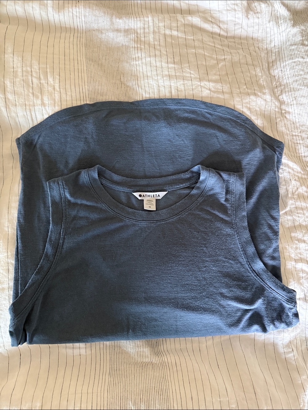 Athleta Sleeveless Muscle Tank - Slate Blue Gray